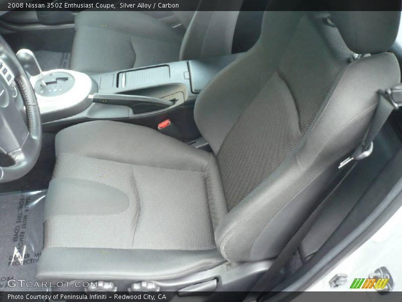 Silver Alloy / Carbon 2008 Nissan 350Z Enthusiast Coupe