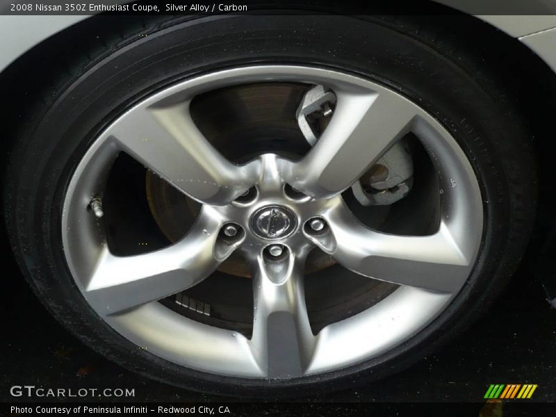 Silver Alloy / Carbon 2008 Nissan 350Z Enthusiast Coupe