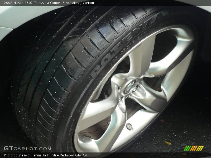 Silver Alloy / Carbon 2008 Nissan 350Z Enthusiast Coupe