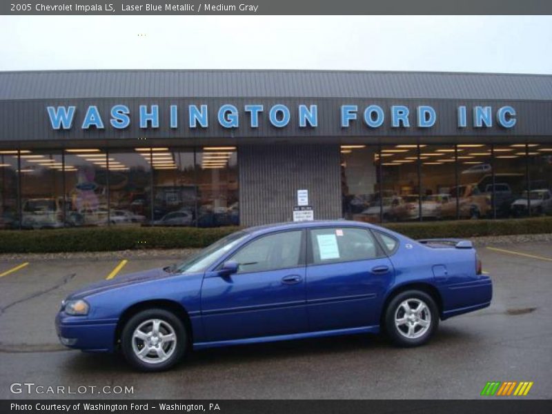 Laser Blue Metallic / Medium Gray 2005 Chevrolet Impala LS