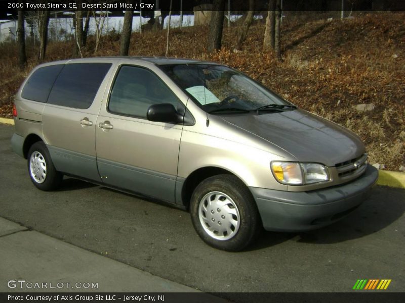 Desert Sand Mica / Gray 2000 Toyota Sienna CE