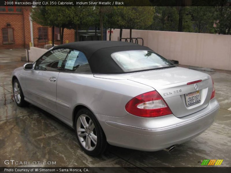 Iridium Silver Metallic / Black 2008 Mercedes-Benz CLK 350 Cabriolet