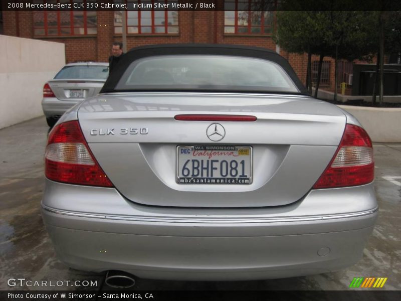 Iridium Silver Metallic / Black 2008 Mercedes-Benz CLK 350 Cabriolet
