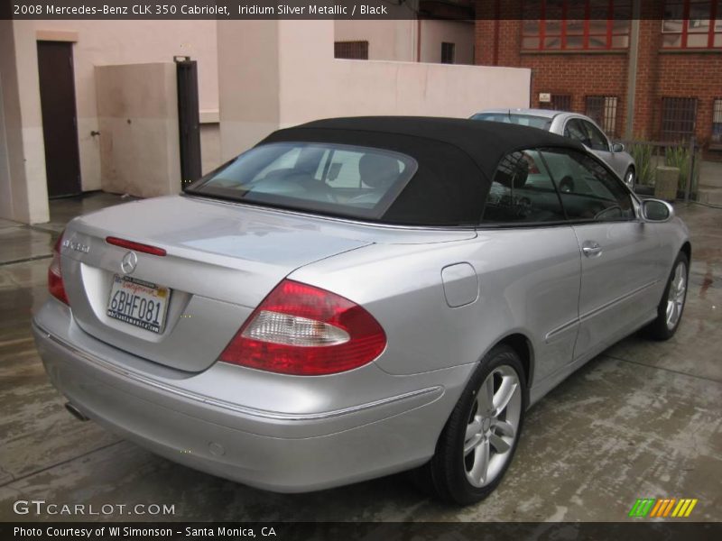 Iridium Silver Metallic / Black 2008 Mercedes-Benz CLK 350 Cabriolet