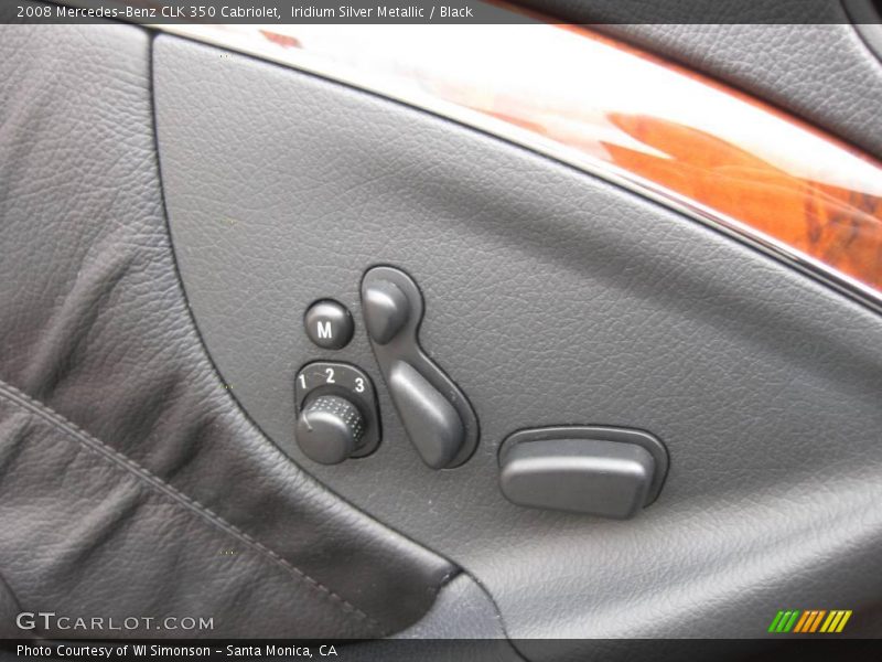 Iridium Silver Metallic / Black 2008 Mercedes-Benz CLK 350 Cabriolet
