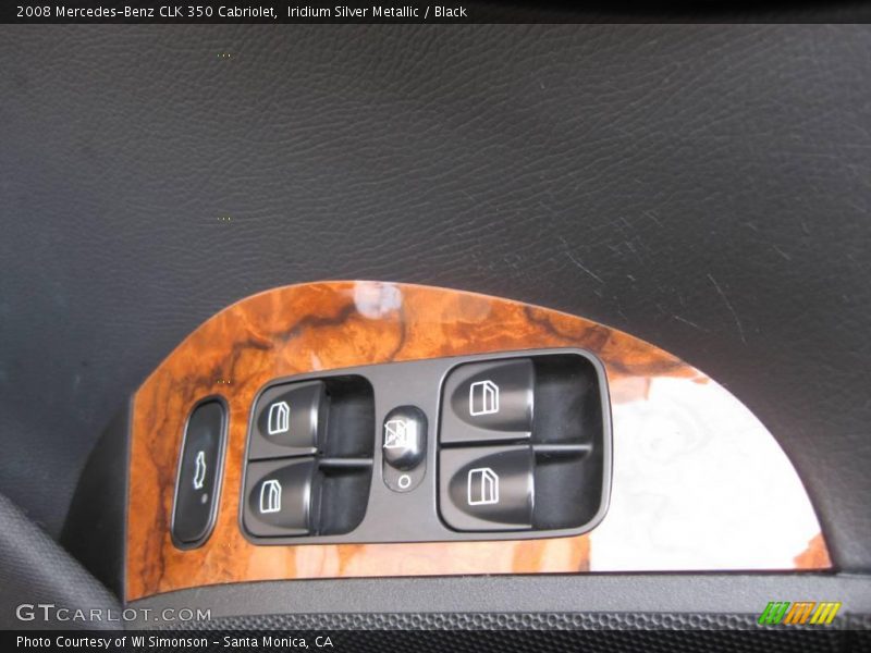 Iridium Silver Metallic / Black 2008 Mercedes-Benz CLK 350 Cabriolet