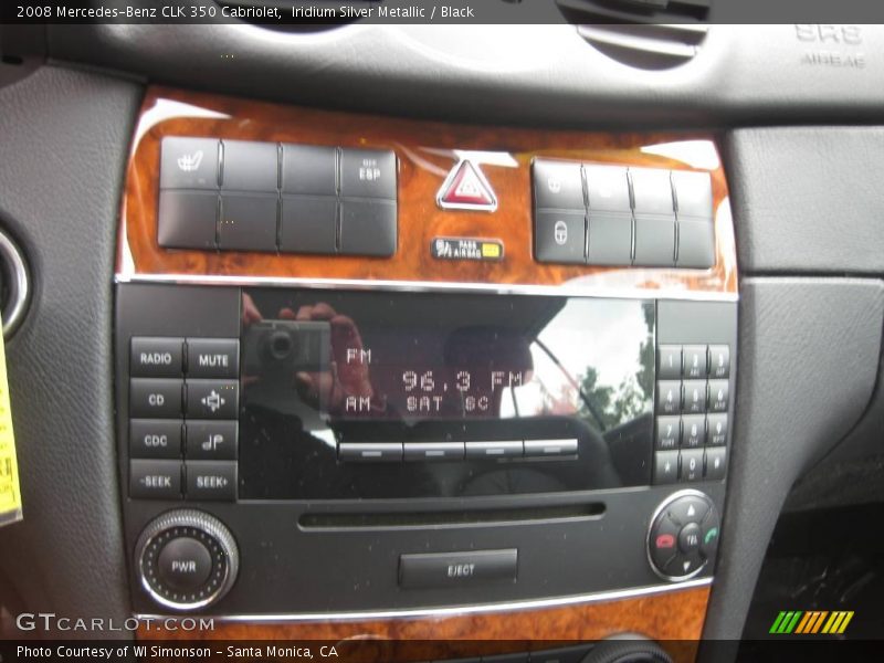 Iridium Silver Metallic / Black 2008 Mercedes-Benz CLK 350 Cabriolet