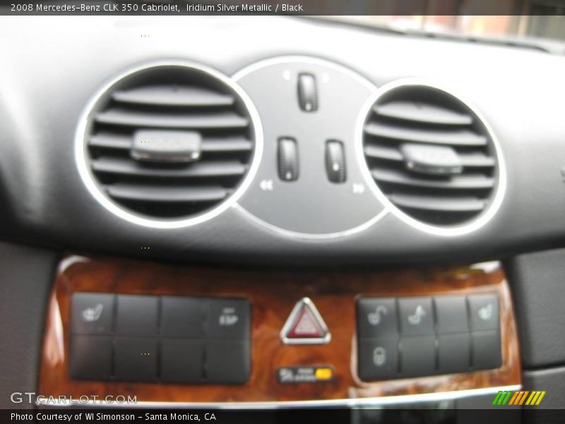 Iridium Silver Metallic / Black 2008 Mercedes-Benz CLK 350 Cabriolet