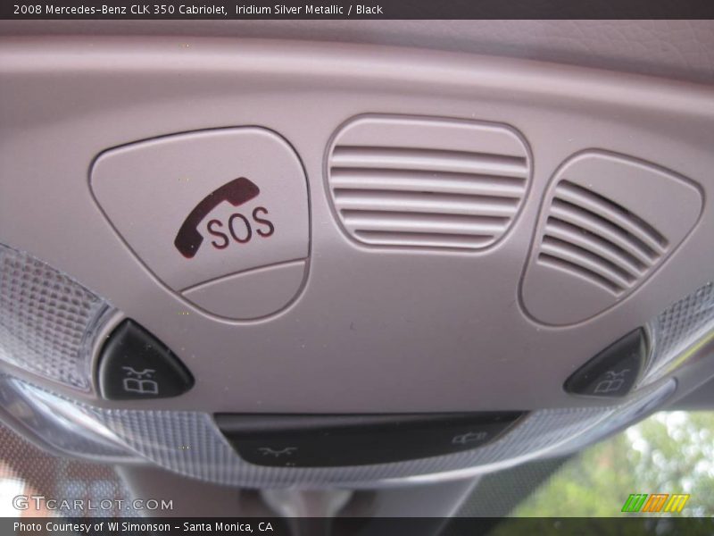 Iridium Silver Metallic / Black 2008 Mercedes-Benz CLK 350 Cabriolet