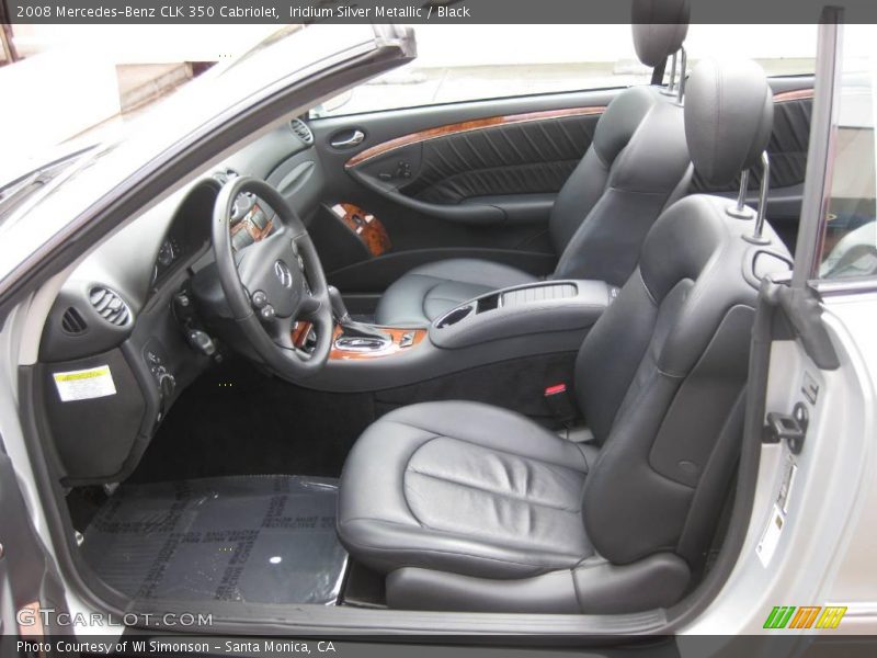 Iridium Silver Metallic / Black 2008 Mercedes-Benz CLK 350 Cabriolet