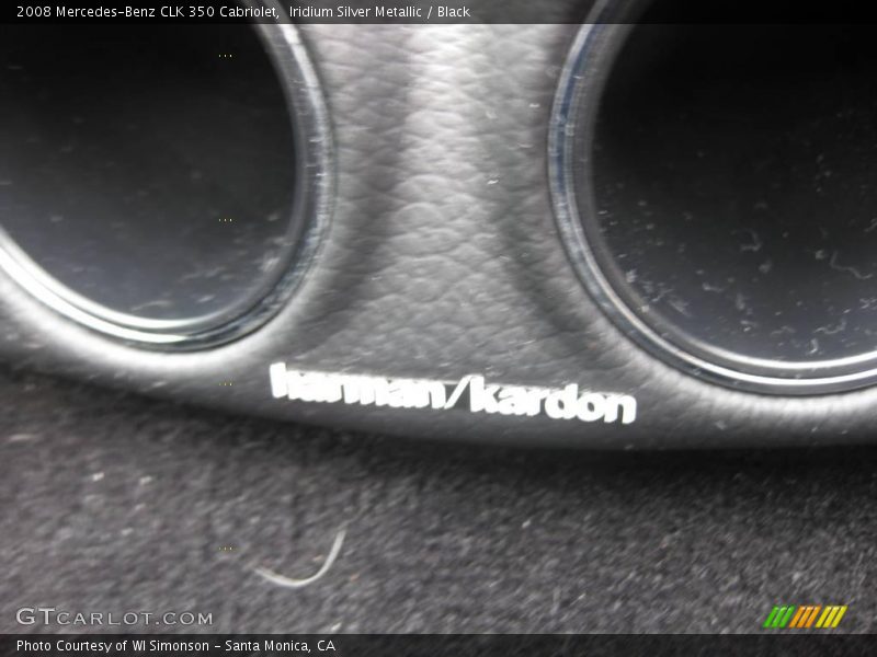 Iridium Silver Metallic / Black 2008 Mercedes-Benz CLK 350 Cabriolet