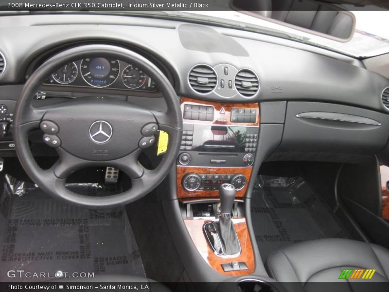 Iridium Silver Metallic / Black 2008 Mercedes-Benz CLK 350 Cabriolet