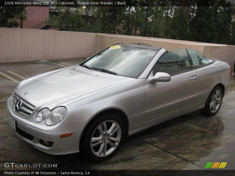 Iridium Silver Metallic / Black 2008 Mercedes-Benz CLK 350 Cabriolet