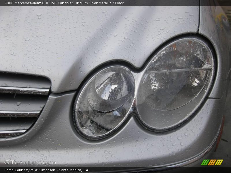 Iridium Silver Metallic / Black 2008 Mercedes-Benz CLK 350 Cabriolet