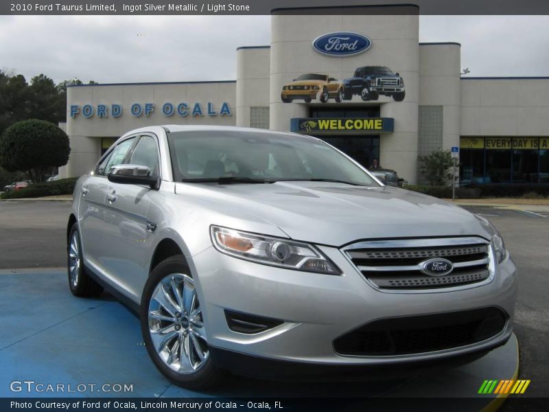 Ingot Silver Metallic / Light Stone 2010 Ford Taurus Limited
