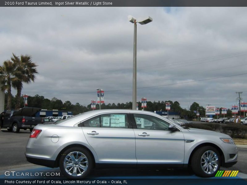 Ingot Silver Metallic / Light Stone 2010 Ford Taurus Limited
