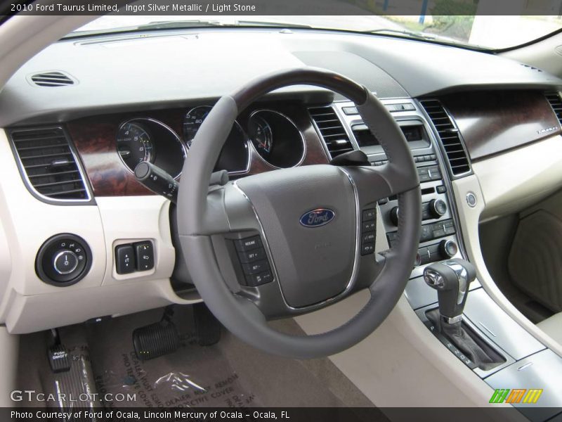 Ingot Silver Metallic / Light Stone 2010 Ford Taurus Limited
