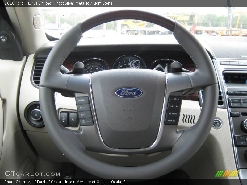 Ingot Silver Metallic / Light Stone 2010 Ford Taurus Limited