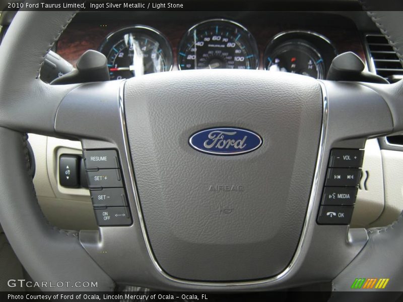 Ingot Silver Metallic / Light Stone 2010 Ford Taurus Limited