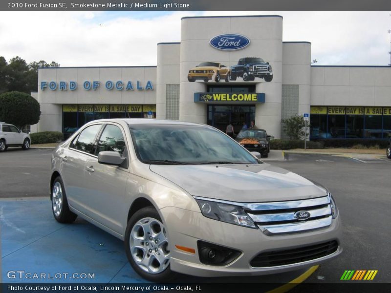 Smokestone Metallic / Medium Light Stone 2010 Ford Fusion SE