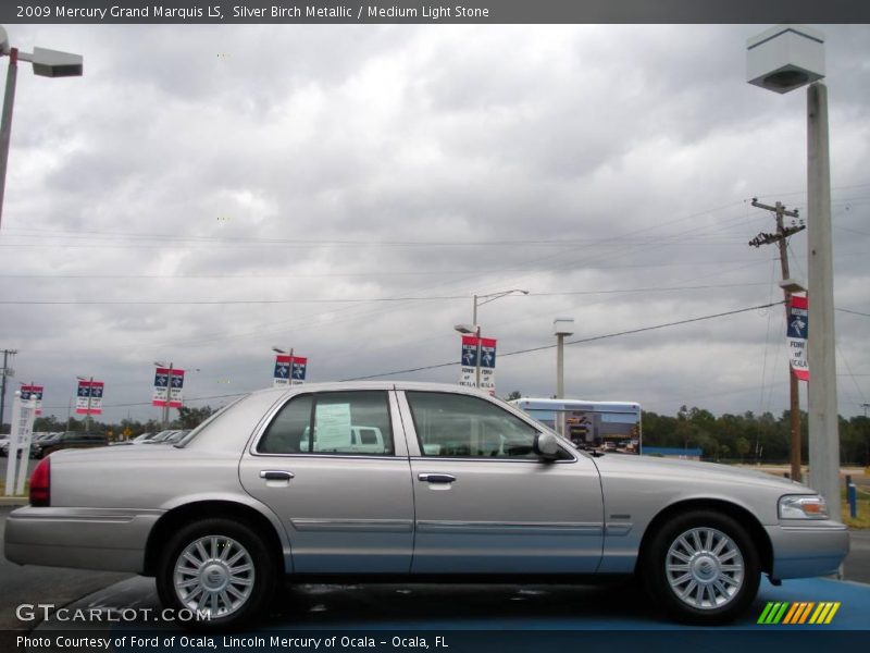 Silver Birch Metallic / Medium Light Stone 2009 Mercury Grand Marquis LS