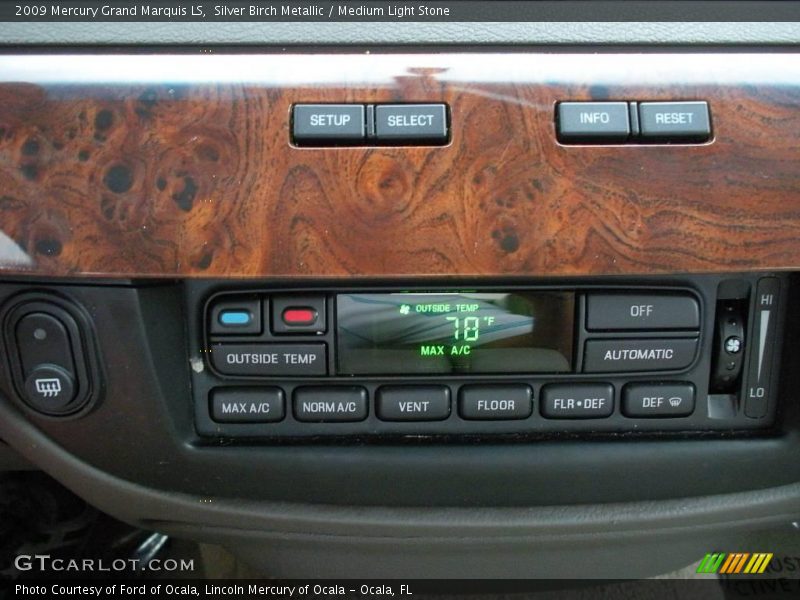 Silver Birch Metallic / Medium Light Stone 2009 Mercury Grand Marquis LS