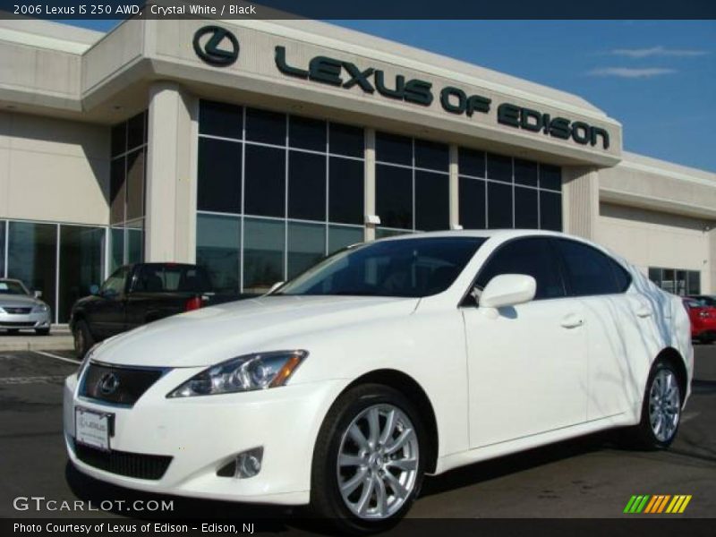 Crystal White / Black 2006 Lexus IS 250 AWD