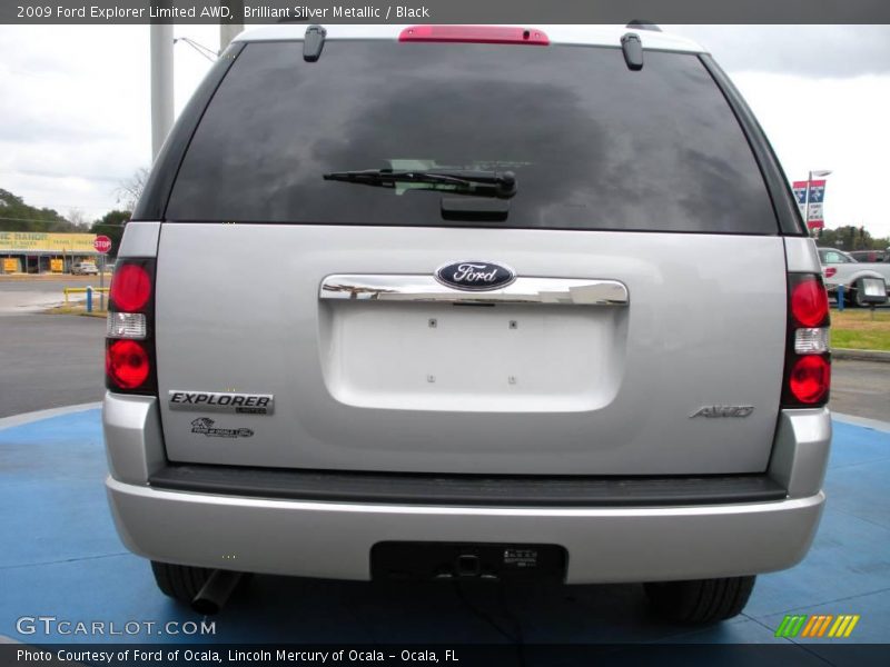 Brilliant Silver Metallic / Black 2009 Ford Explorer Limited AWD