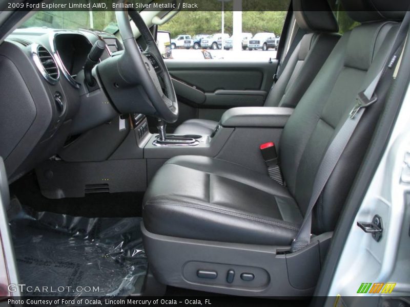 Brilliant Silver Metallic / Black 2009 Ford Explorer Limited AWD