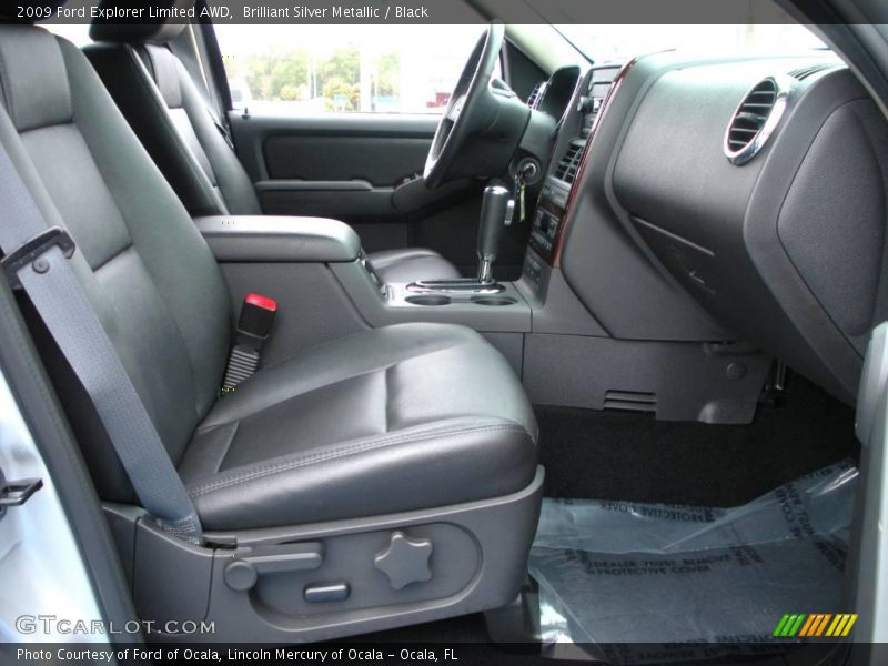 Brilliant Silver Metallic / Black 2009 Ford Explorer Limited AWD
