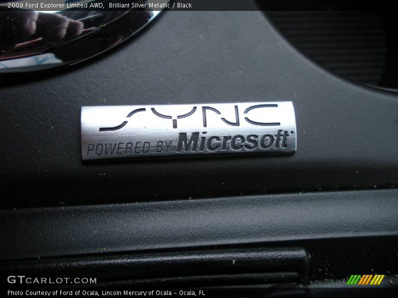 Brilliant Silver Metallic / Black 2009 Ford Explorer Limited AWD