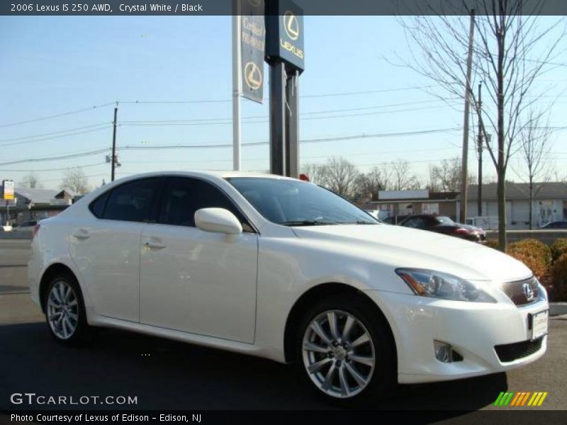 Crystal White / Black 2006 Lexus IS 250 AWD