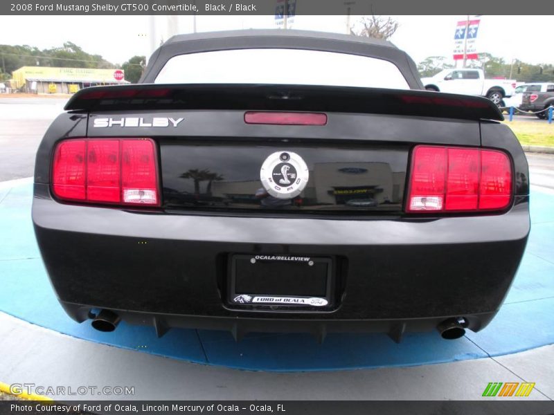 Black / Black 2008 Ford Mustang Shelby GT500 Convertible