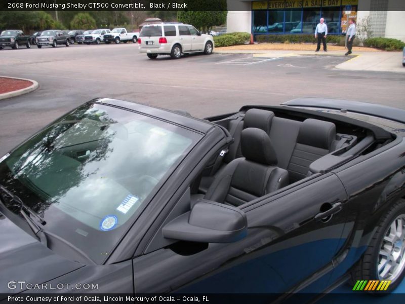 Black / Black 2008 Ford Mustang Shelby GT500 Convertible