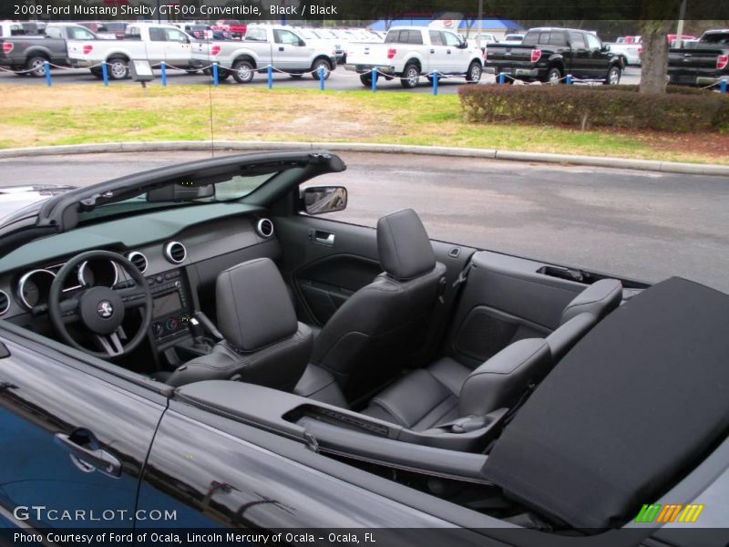 Black / Black 2008 Ford Mustang Shelby GT500 Convertible