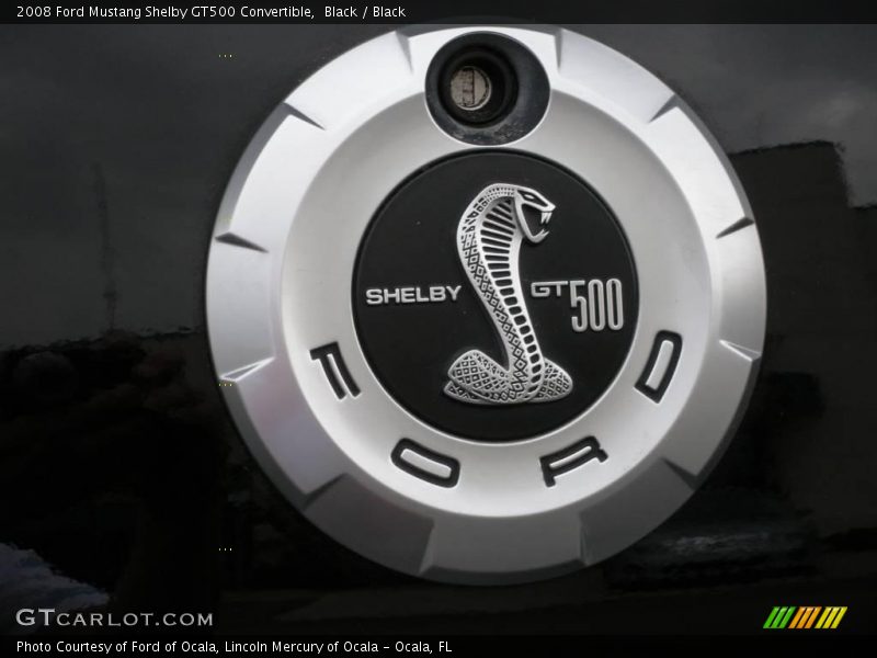 Black / Black 2008 Ford Mustang Shelby GT500 Convertible