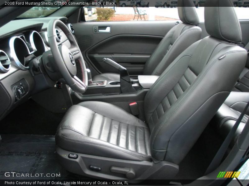 Black / Black 2008 Ford Mustang Shelby GT500 Convertible