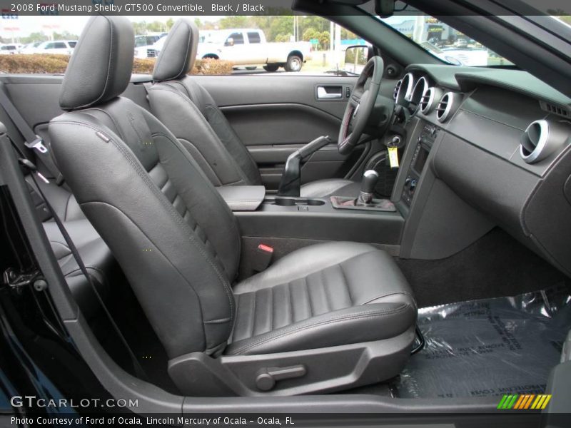 Black / Black 2008 Ford Mustang Shelby GT500 Convertible