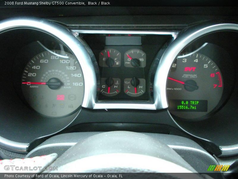 Black / Black 2008 Ford Mustang Shelby GT500 Convertible