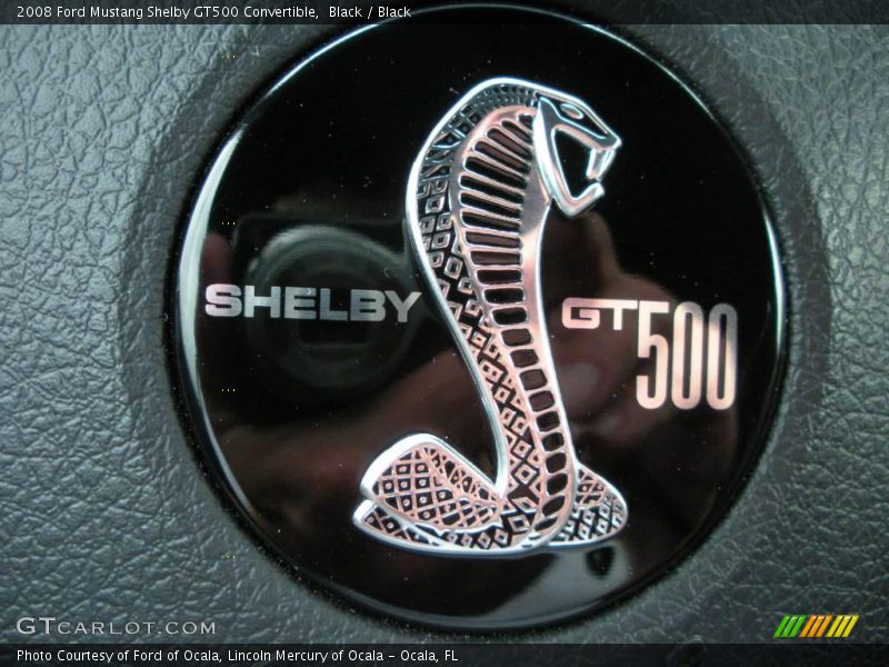 Black / Black 2008 Ford Mustang Shelby GT500 Convertible