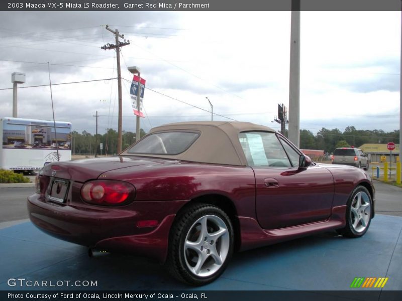 Garnet Red Mica / Parchment 2003 Mazda MX-5 Miata LS Roadster