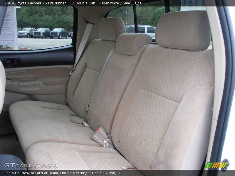 Super White / Sand Beige 2009 Toyota Tacoma V6 PreRunner TRD Double Cab
