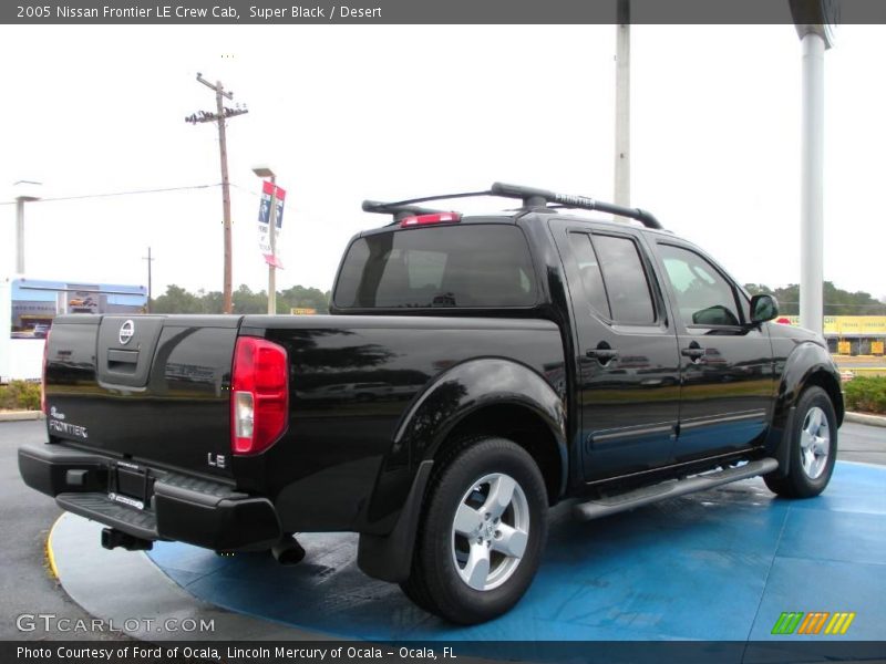 Super Black / Desert 2005 Nissan Frontier LE Crew Cab