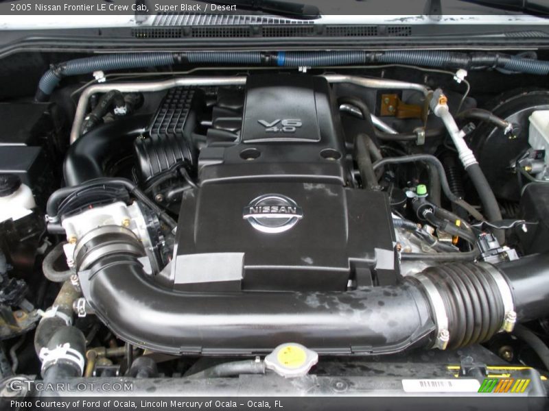 Super Black / Desert 2005 Nissan Frontier LE Crew Cab