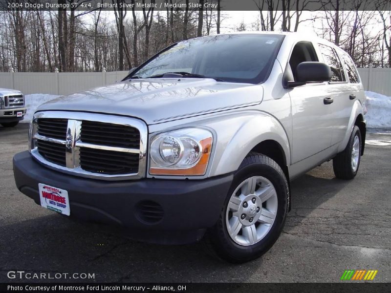 Brilliant Silver Metallic / Medium Slate Gray 2004 Dodge Durango ST 4x4