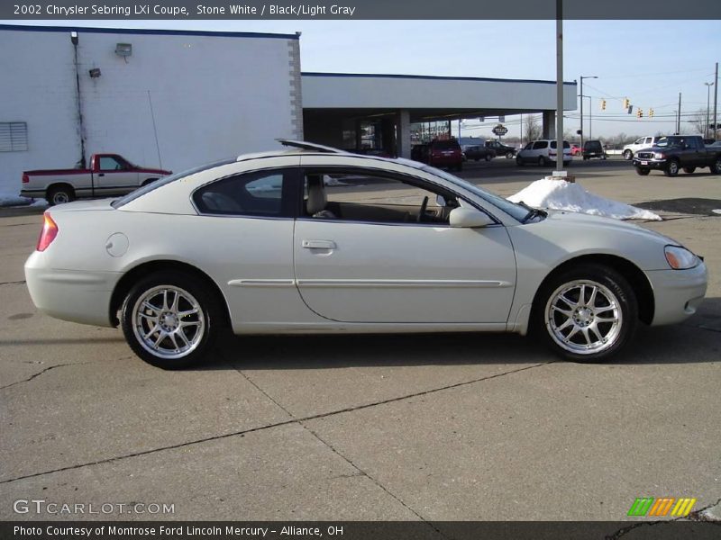 Stone White / Black/Light Gray 2002 Chrysler Sebring LXi Coupe