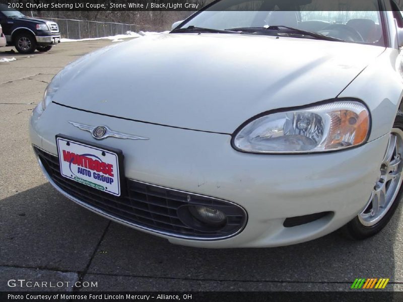 Stone White / Black/Light Gray 2002 Chrysler Sebring LXi Coupe