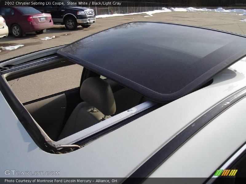 Stone White / Black/Light Gray 2002 Chrysler Sebring LXi Coupe