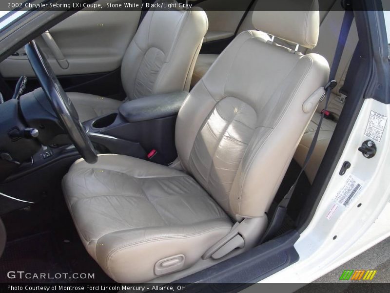Stone White / Black/Light Gray 2002 Chrysler Sebring LXi Coupe