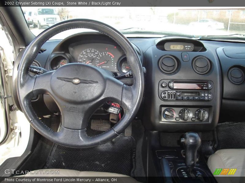 Stone White / Black/Light Gray 2002 Chrysler Sebring LXi Coupe